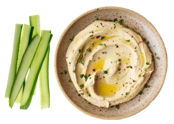 cucumber & hummus